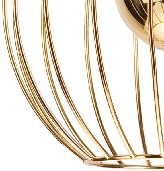 Lustră pe cablu ZOYA 1xE27/60W/230V aurie