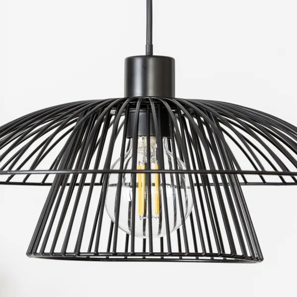 Brilagi - Lustră LED suspendată pe cablu CERIA WIRE 1xE27/40W/230V Ø 38 cm negru