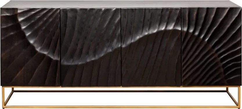 Comoda din lemn Scorpion 177cm Mango negru