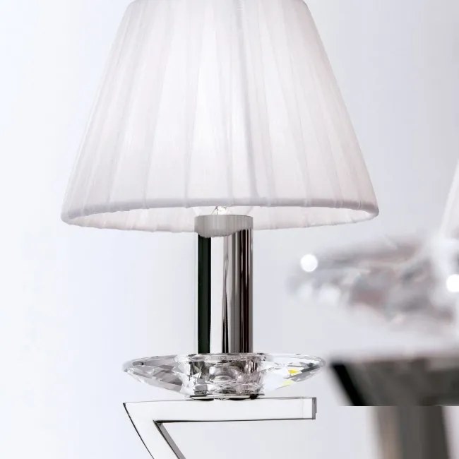 Candelabru cristal Swarovski elegant de lux Avala 12L nickel plated