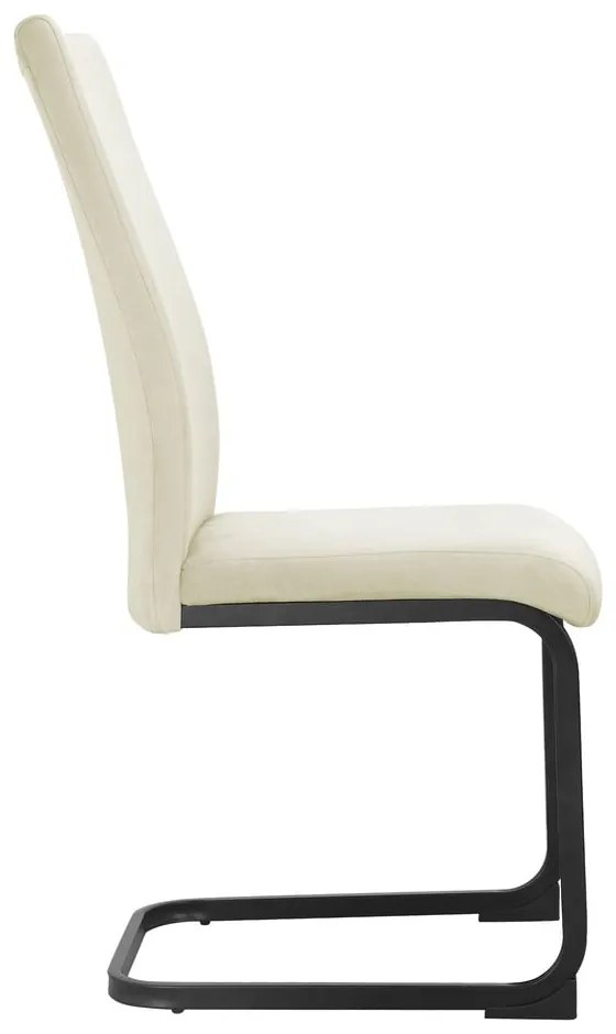 Scaune de dining crem 2 buc. din catifea Sia – Støraa