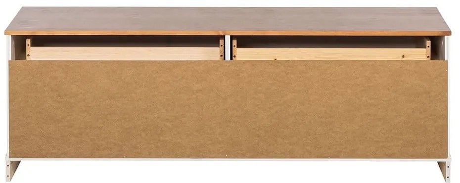 Comodă TV albă din lemn de pin 137x47 cm Anita – Støraa