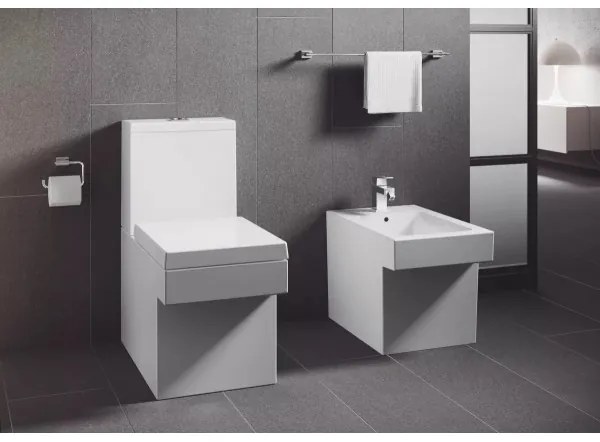Baterie bideu cu ventil pop-up, Grohe Eurocube New S, crom, 23138000