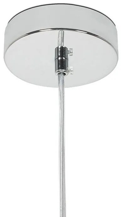 Lustra suspendata din sticla structurata Hat 40 transparent