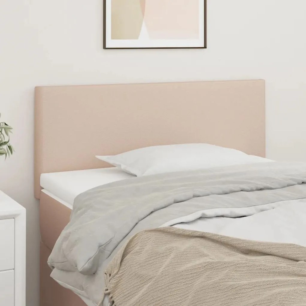 vidaXL Tăblie de pat, cappuccino, 80x5x78/88 cm, piele ecologică