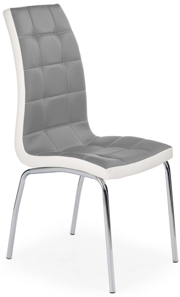 Scaun de sufragerie Adis (gri + alb). 796090