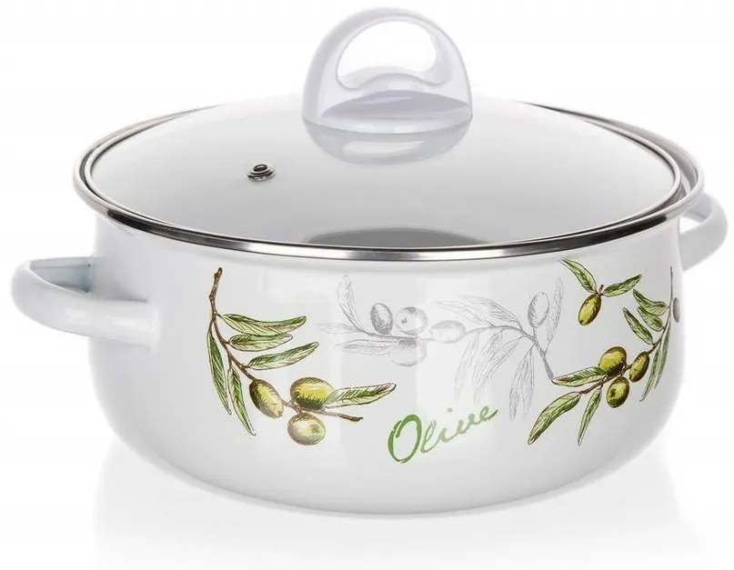 Banquet Set de 6 piese de vase smălțuite Olives