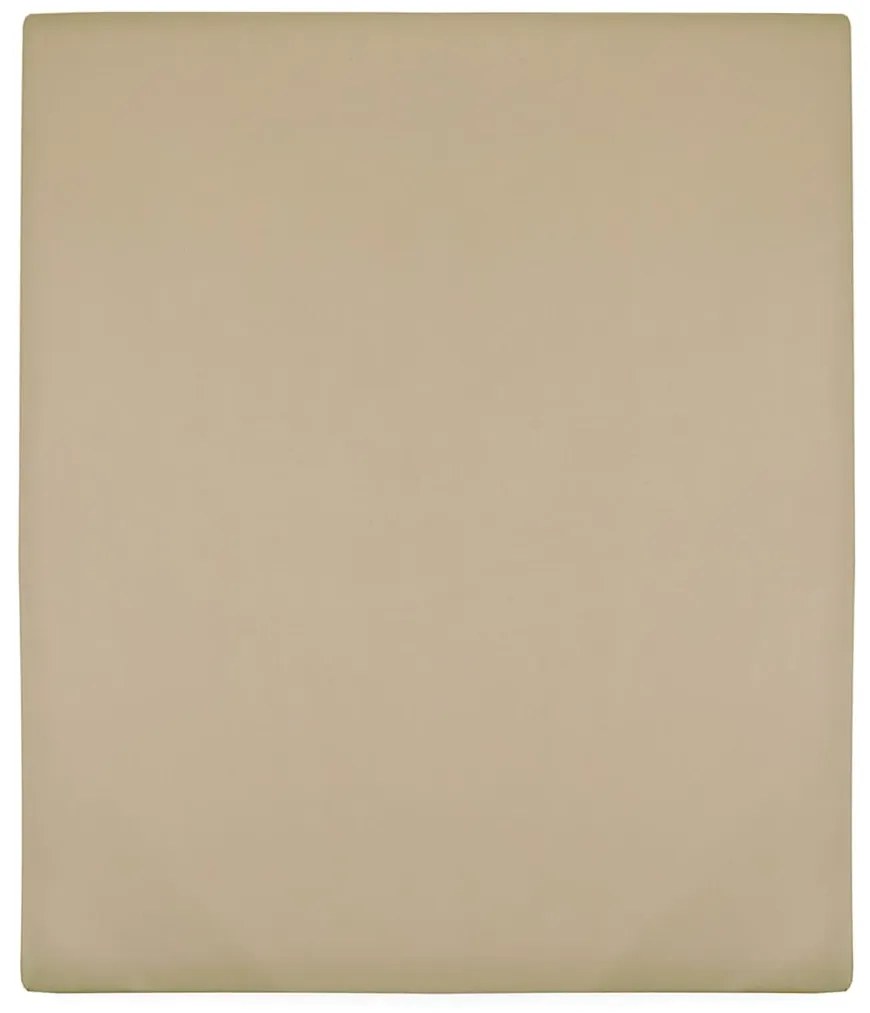 vidaXL Cearșaf de pat cu elastic, gri taupe, 180x200 cm, bumbac