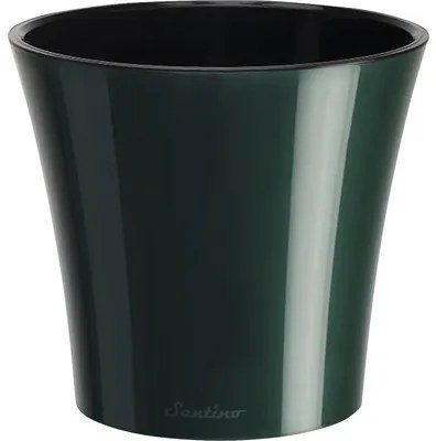 Ghiveci Santino Arte Ø 16,5 cm H 15 cm verde/negru