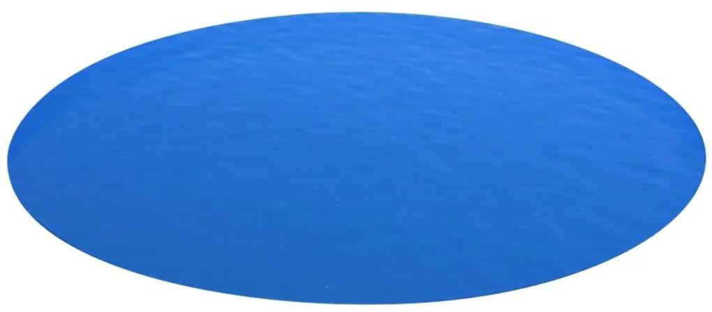 vidaXL Folie solară rotundă din pe pentru piscină, 549 cm,  albastru
