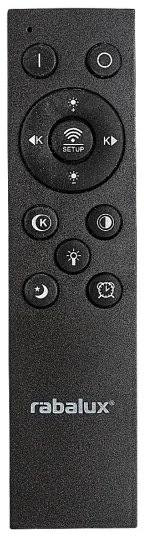 Rabalux 71316 - Plafonieră LED TANELI, dimabilă, 56W/230V, 3000/4000/6000K, neagră + telecomandă