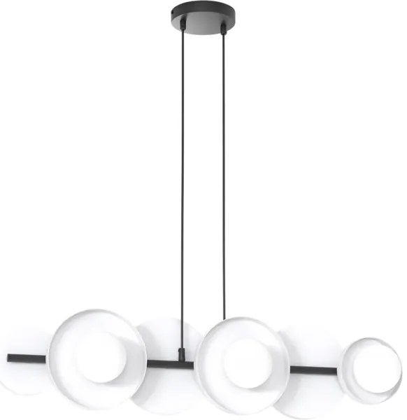 Lustră suspendată pe cablu MODEL 6xG9/8W/230V, albă