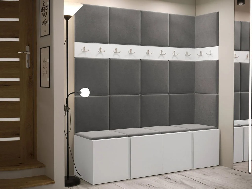 Set mobilier hol II Tomiko (alb + gri). 1070547