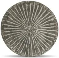Platou rotund, gri antichizat, 41.5 cm