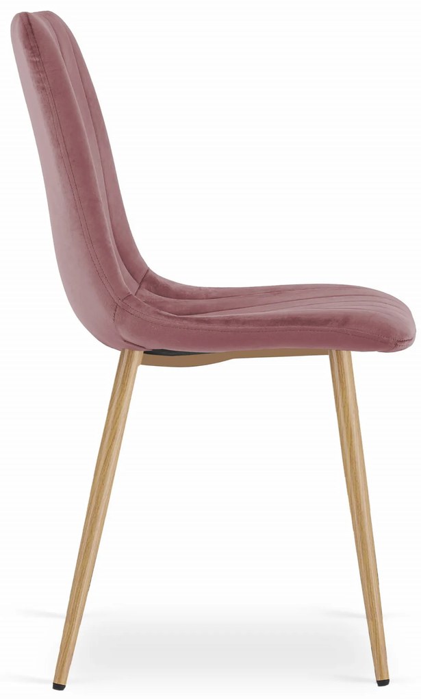 Roz scaun bucatarie LAVA din catifea
