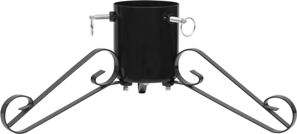 vidaXL Suport brad de Crăciun, negru, 58x58x21 cm