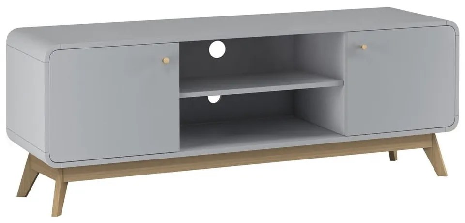 Comodă TV gri 140x53 cm Caitlin – Støraa