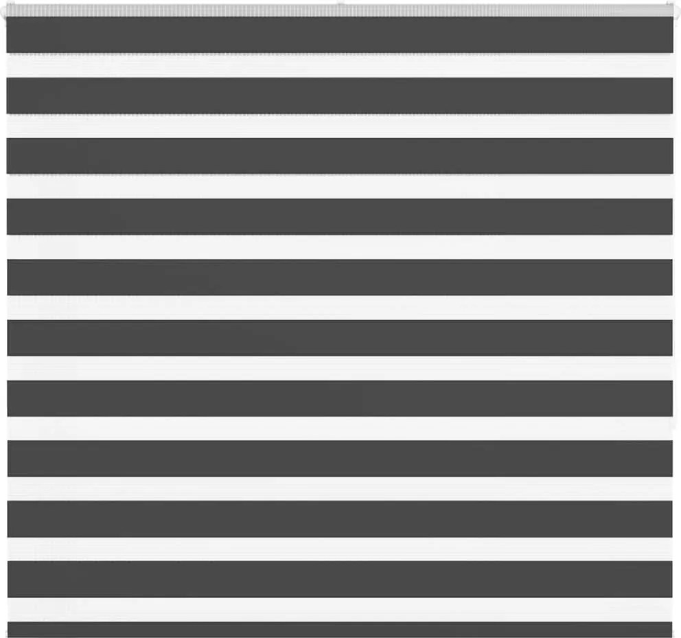 vidaXL Jaluzea tip zebra neagră lățime țesătură 150,9 cm poliester
