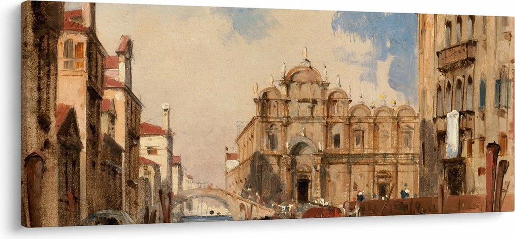Tablou - Jules-Romain Joyant, The Scuola di San Marco, Venice, reproducere (120x50 cm)