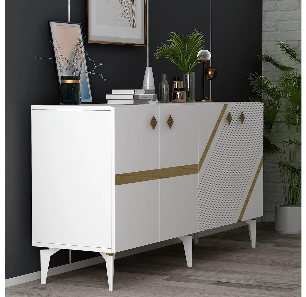 Dulap Tabivo (alb + auriu) . 1093497