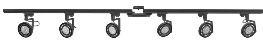 Spot în sistem de șină Zuma Line 3028 MASTER 6xGU10/10W/230V negru