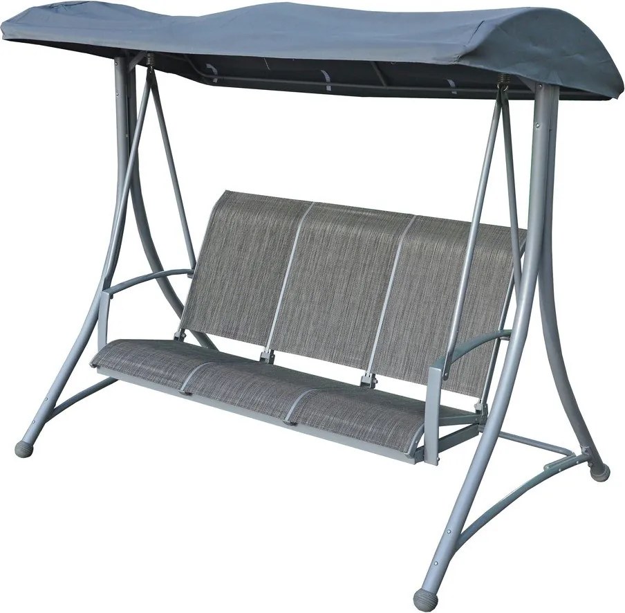 Balansoar de grădină gri din metal Hollywood – Rojaplast