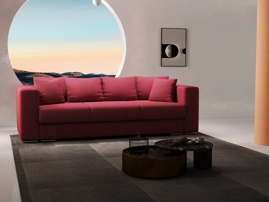 Canapea extensibilă dumonde cu ladă de depozitare si sezut confortabil din spuma high-density, Gloria Enjoy Winery 240x100 cm