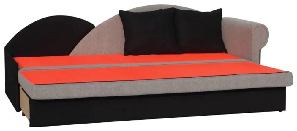 Coltar extensibil, gri/negru, model dreapta, DIANE