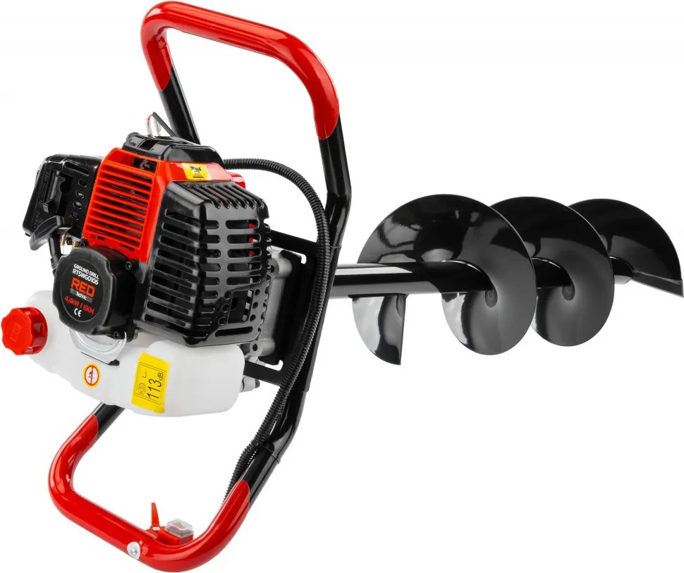 Semănătoare de sol pe benzină RTSWG0106 + 3 burghie