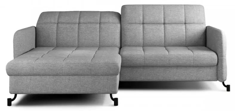 Canapea extensibila cu spatiu pentru depozitare, 225x105x160 cm, Lorelle L03, Eltap (Culoare: Gri inchis / Paros 06)