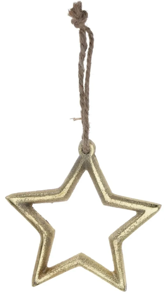 Decoratiune din metal auriu 10 cm - modele diverse