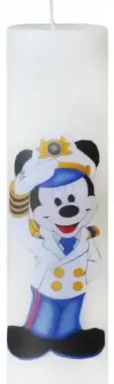 Lumanare Botez Marinarul Mickey 4,5 cm, 60 cm