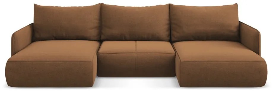 Colțar portocaliu extensibil/cu spațiu de depozitare Nanea – Makamii