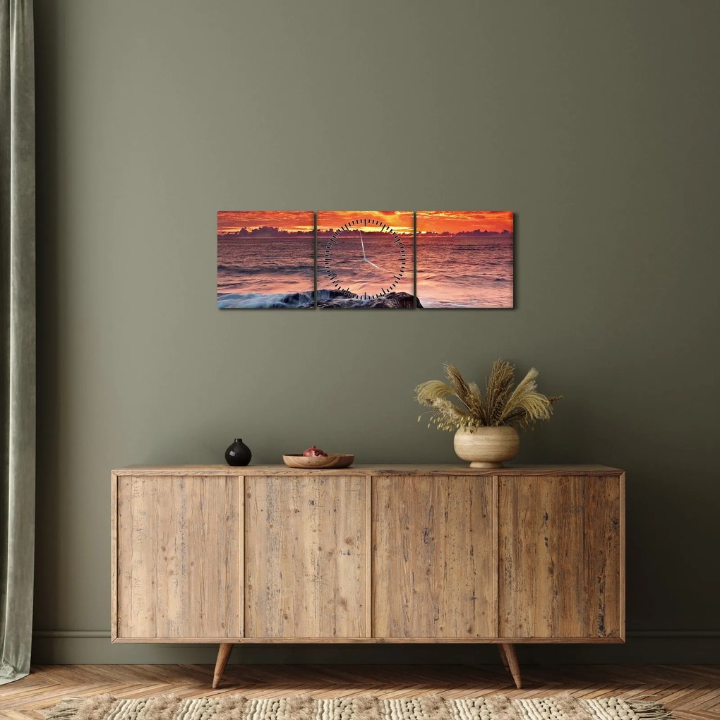Tablou cu mare (cu ceas) (90x30 cm)