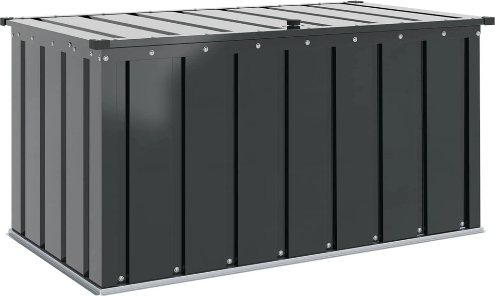 vidaXL Cutie de depozitare pentru grădină Negru 101 x 56,5 x 50 cm