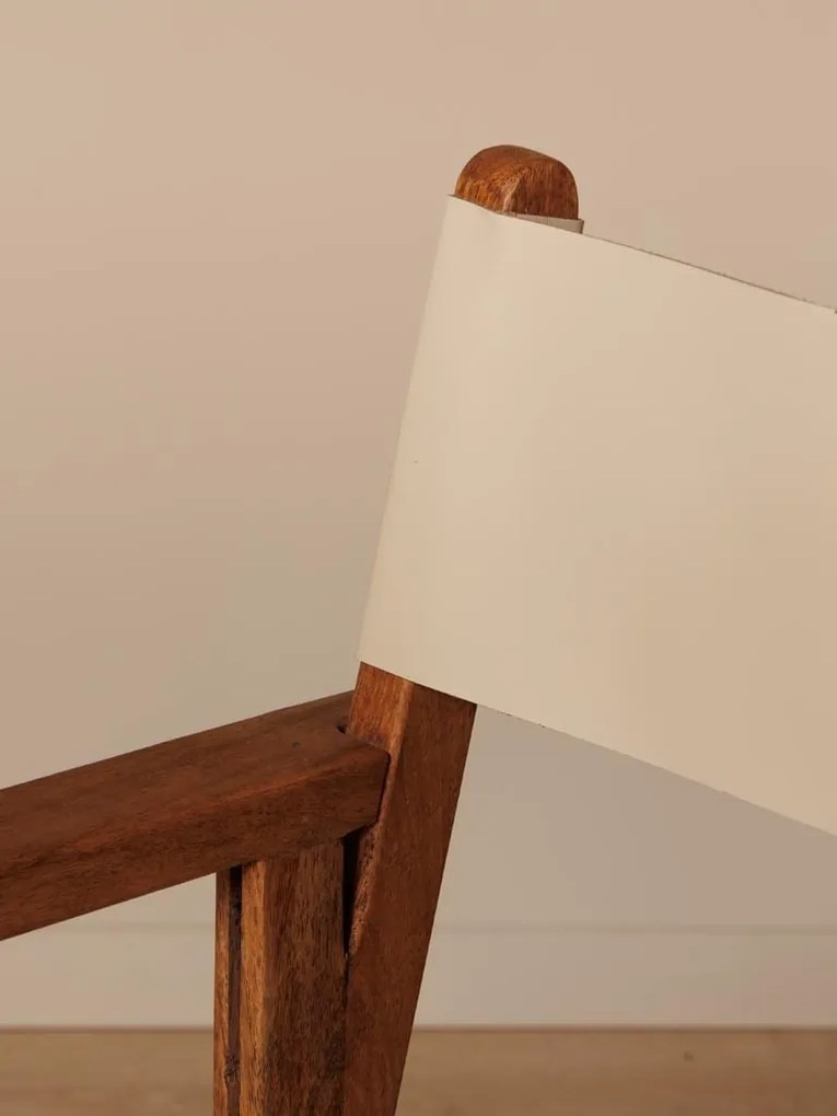 Scaun dining, pliabil, din piele naturala, Woody