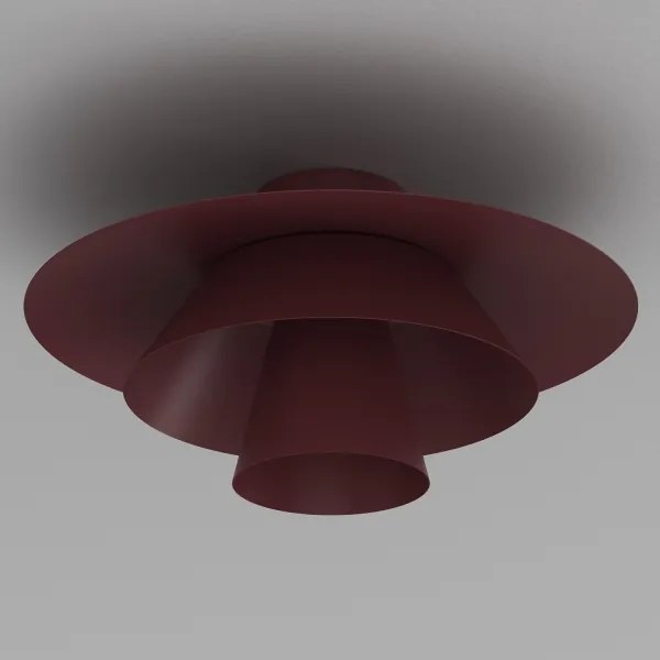 Plafonieră PLATO 1xE27/15W/230V Ø 32 cm burgundiu