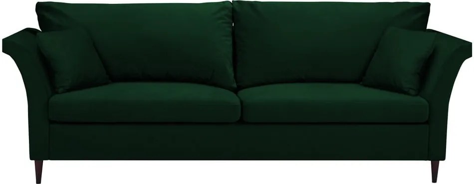 Canapea extensibilă cu spațiu pentru depozitare Mazzini Sofas Pivoine, verde