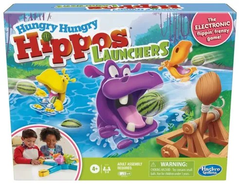 Joc Hungry Hungry Hippos Launchers, Hasbro Gaming E9707