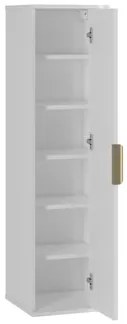 Set mobilier baie Mekona I (Alb mat + Marmură Alb + auriu) (cu sifon). 1103869