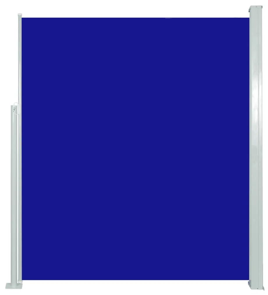 Copertina laterala retractabila de terasa, albastru, 160x500 cm Albastru, 160 x 500 cm