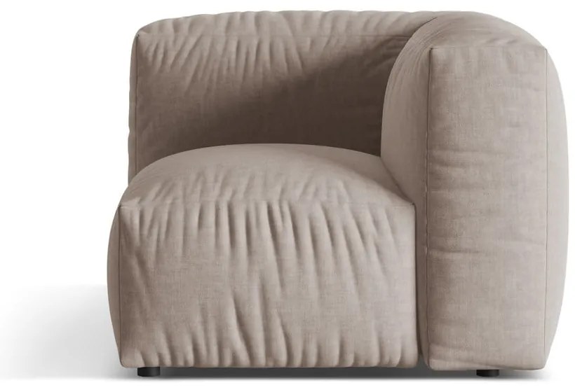 Modul pentru canapea modulară bej (cu colț variabil) Martina – Micadoni Home