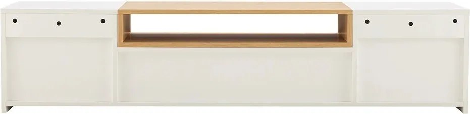 Comoda TV suspendata LOFT 160cm natur/ alb