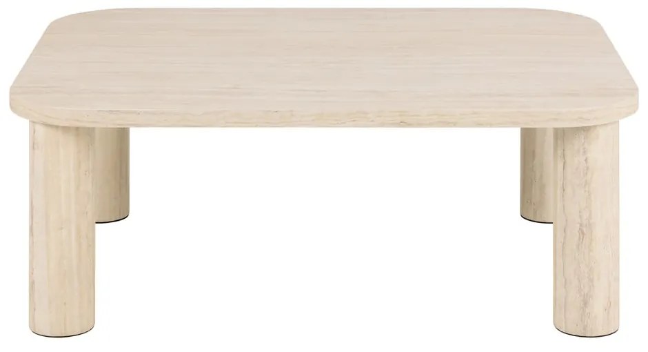 Măsuță de cafea bej cu aspect de marmură 75x100 cm Solano – Actona