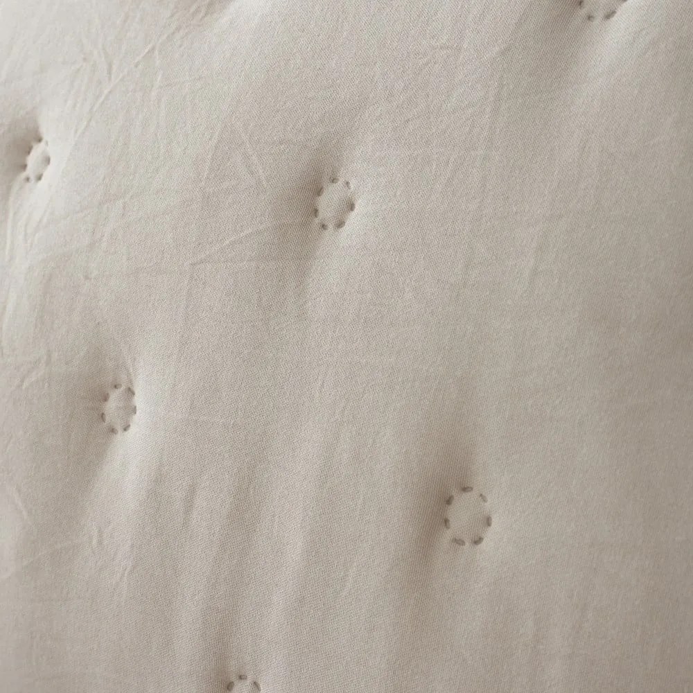 Cuvertură crem matlasată din sherpa 220x230 cm Cosy Nori – Catherine Lansfield