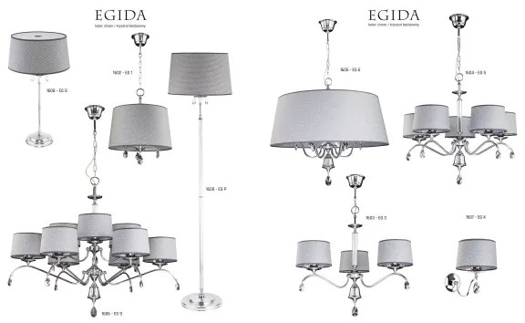 Jupiter 1603 - EG 3 CH - Lustra de cristal EGIDA 3xE27/60W