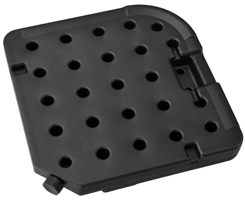 Suport stabilitate umbrelã "Quad" din 4 piese setat pânã la 80 kg, negru