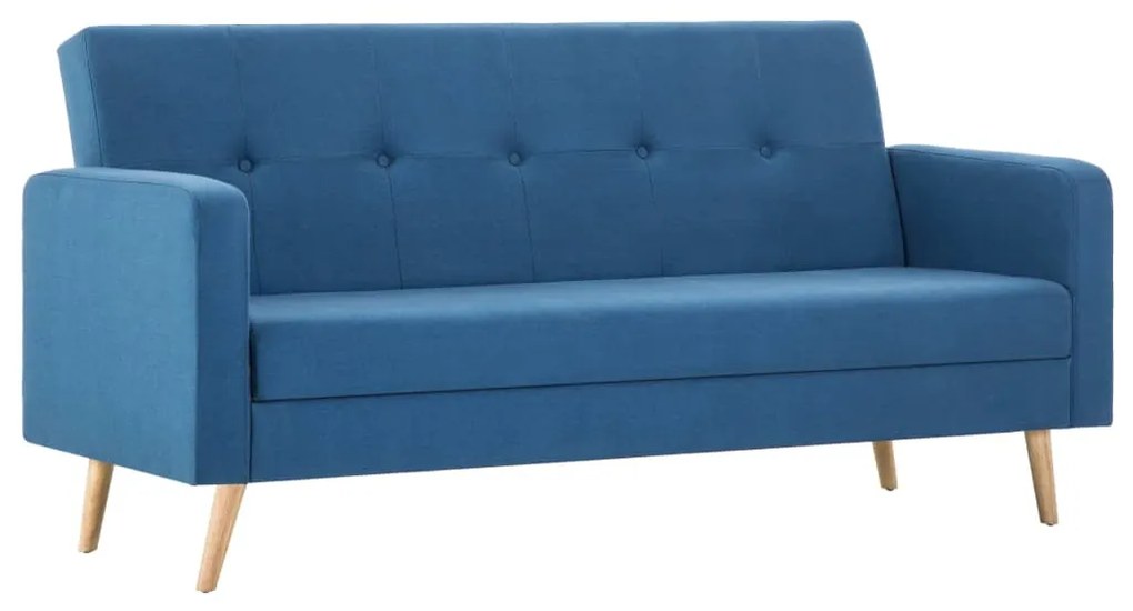247038 vidaXL Canapea din material textil albastru
