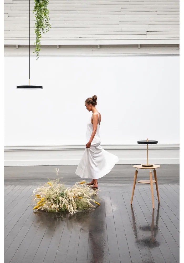 Lustră neagră LED cu abajur din metal ø 31 cm Asteria Mini – UMAGE