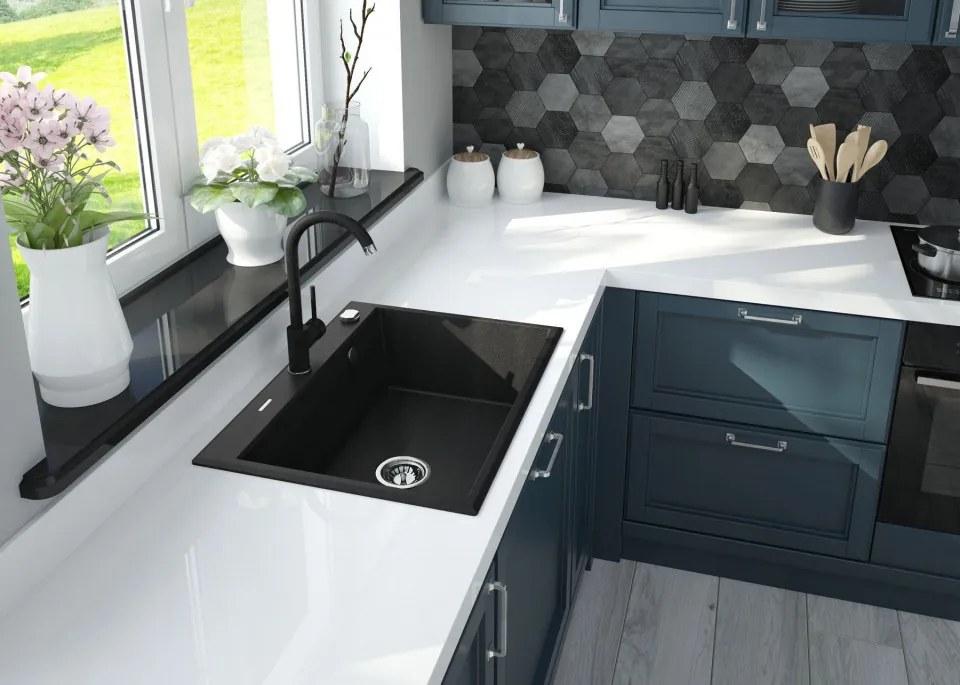 Baterie de bucatarie finisaj grafit seria Nemezja BEN 262M @deante